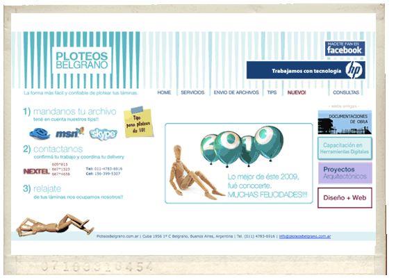 Ploteos Belgrano - Portada web-site